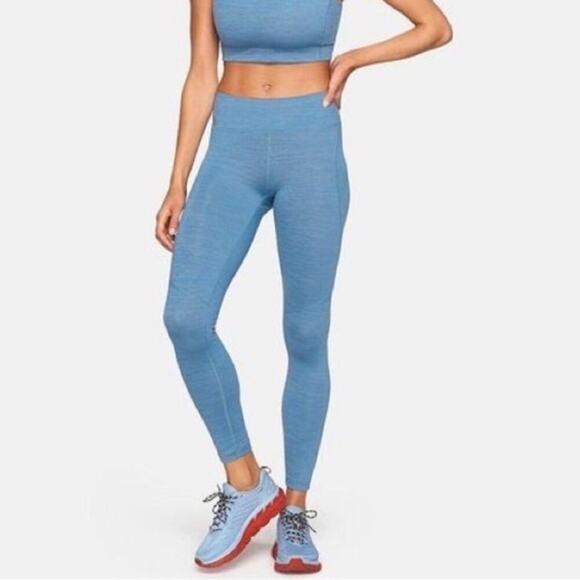 Outdoor Voices Womens 7/8 Leggings OV TechSweat in Provincial Blue Size S - Picture 2 of 15